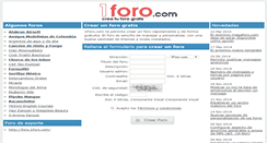 Desktop Screenshot of 1foro.com